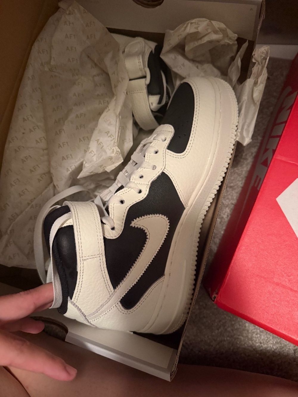 Nike Air Force 1 '07 Mid Black/Sail-Coconut Milk